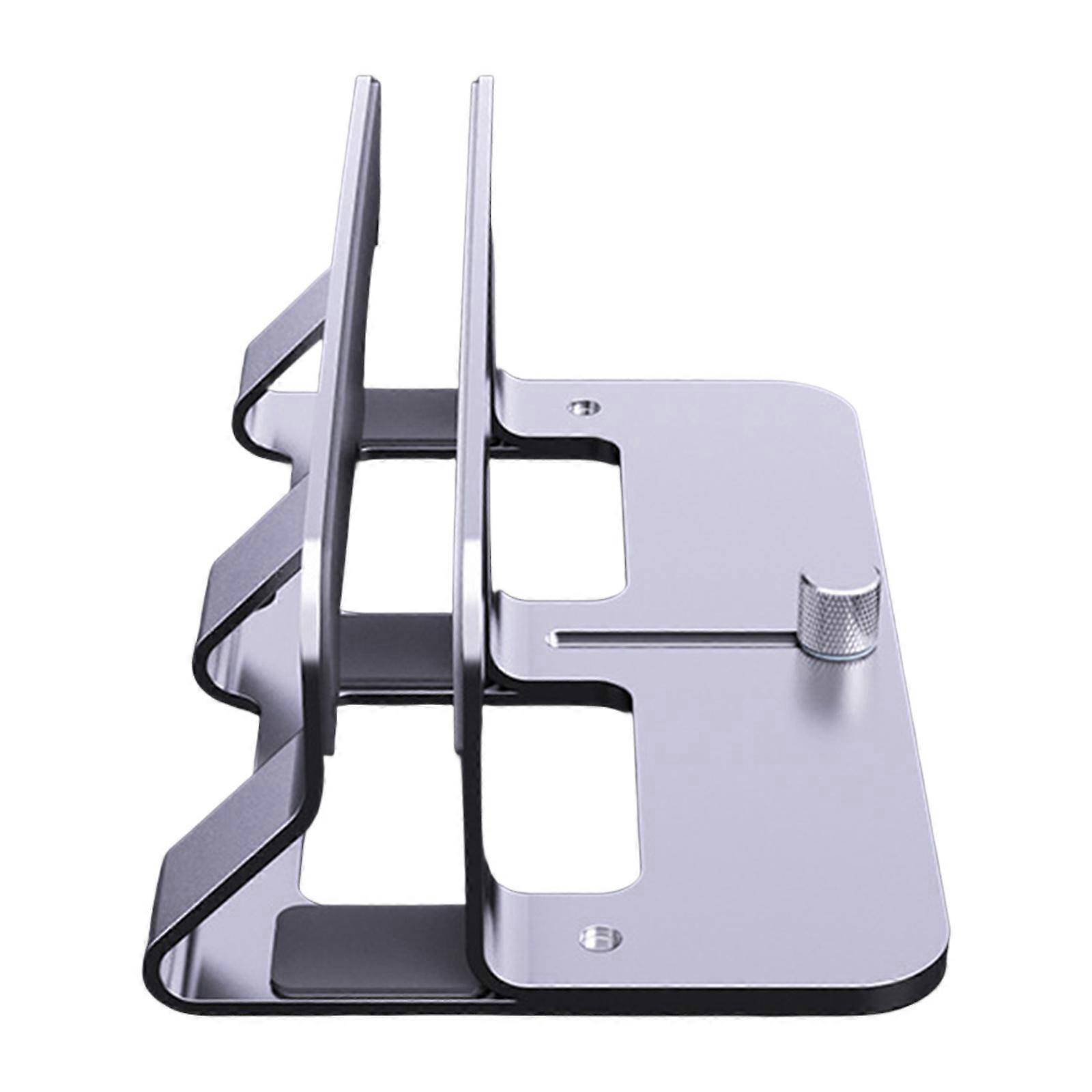 Ergonomic Aluminum Laptop Stand Vertical Adjustable Desktop 14 50mm Width for Clutter Multicolor