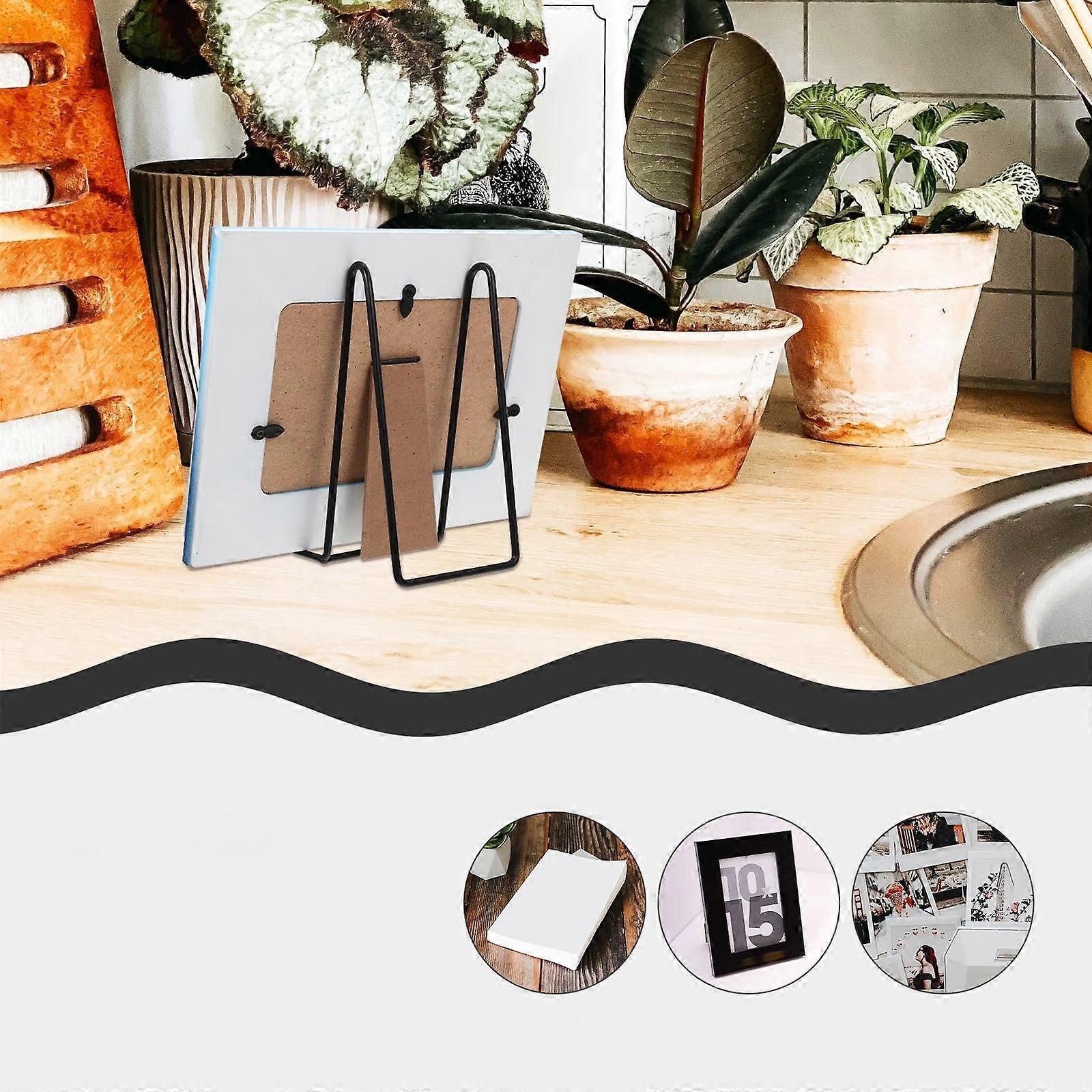 Photo Holder Iron Book Display Stand Modern Design 4Pcs