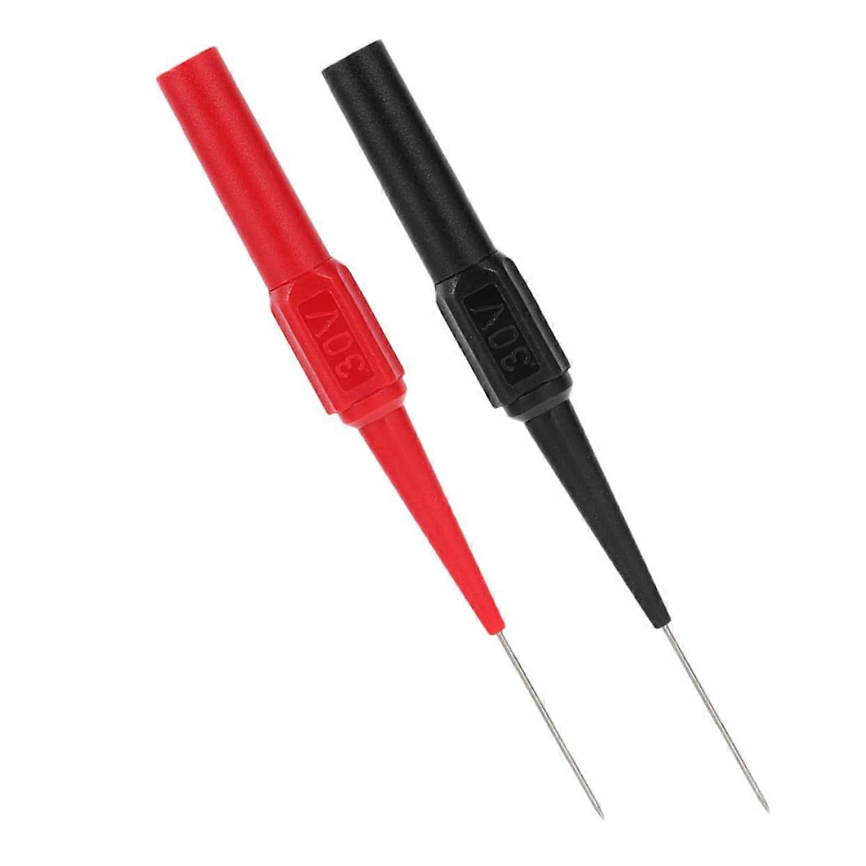 2 Pack Car Circuit Test Probe Pens Stainless Steel Wire Piercing Needles for Voltage and Resistance Measurement in Automotive
