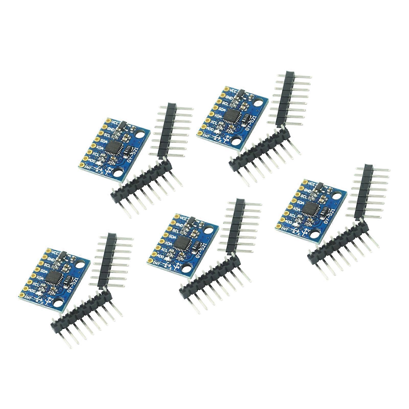 Miniature 3Shaft Gyroscope Accelerometer Board Module MPU6050 Chip with I2C Communication for DIY Electronics Projects Multicolor