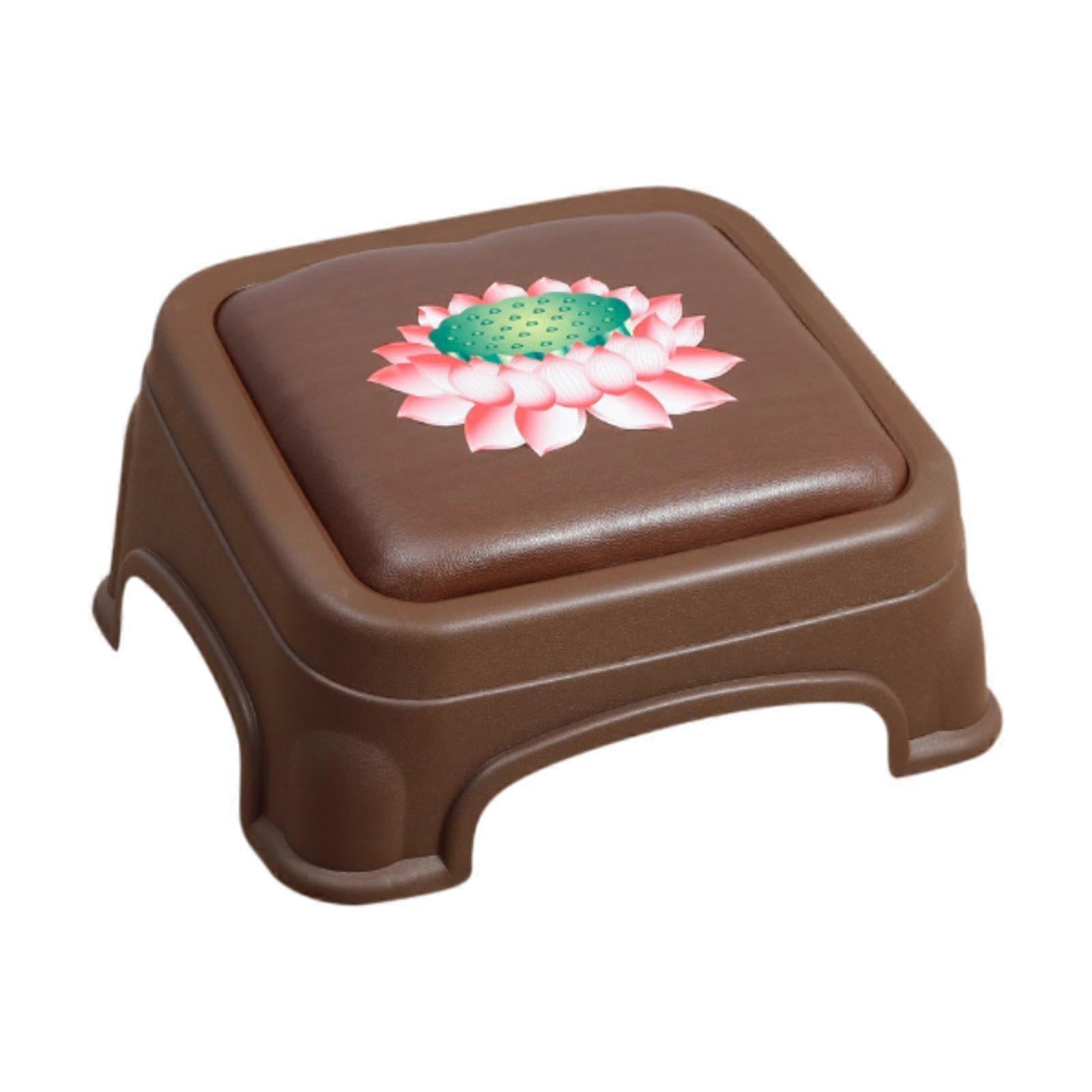 Versatile Meditation Stool With Cushion, Cushioned Kneeling Stool, 44.5 x 56.5 x 26 cm