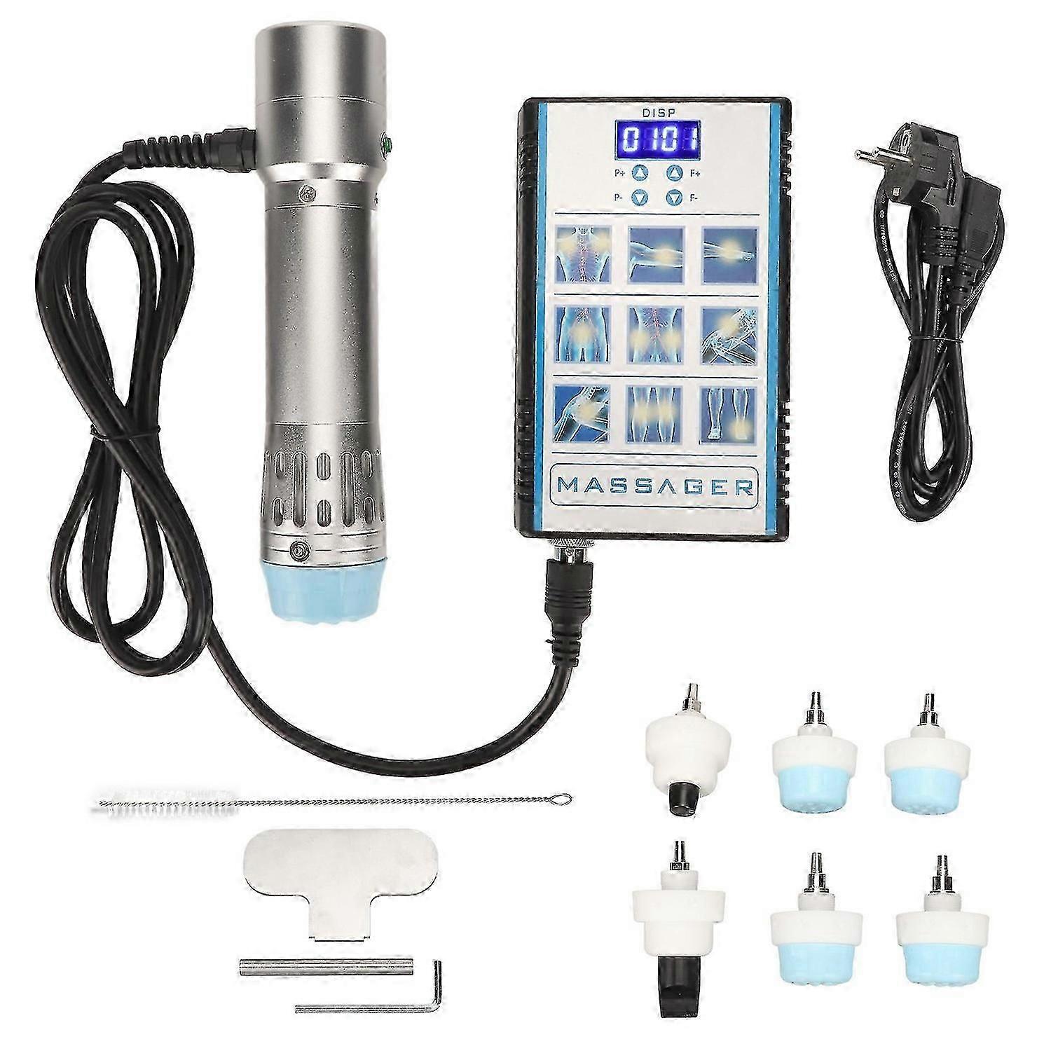 ED Shockwave Machine with 16 Frequency Gears and 7 Massage Heads