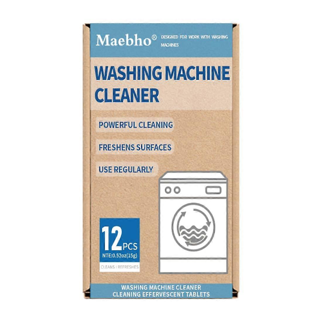 Washing Machine Cleaner Tablets 12 Pack Powerful Descaler for HE Front &  Load, EcoFriendly Deodorizer