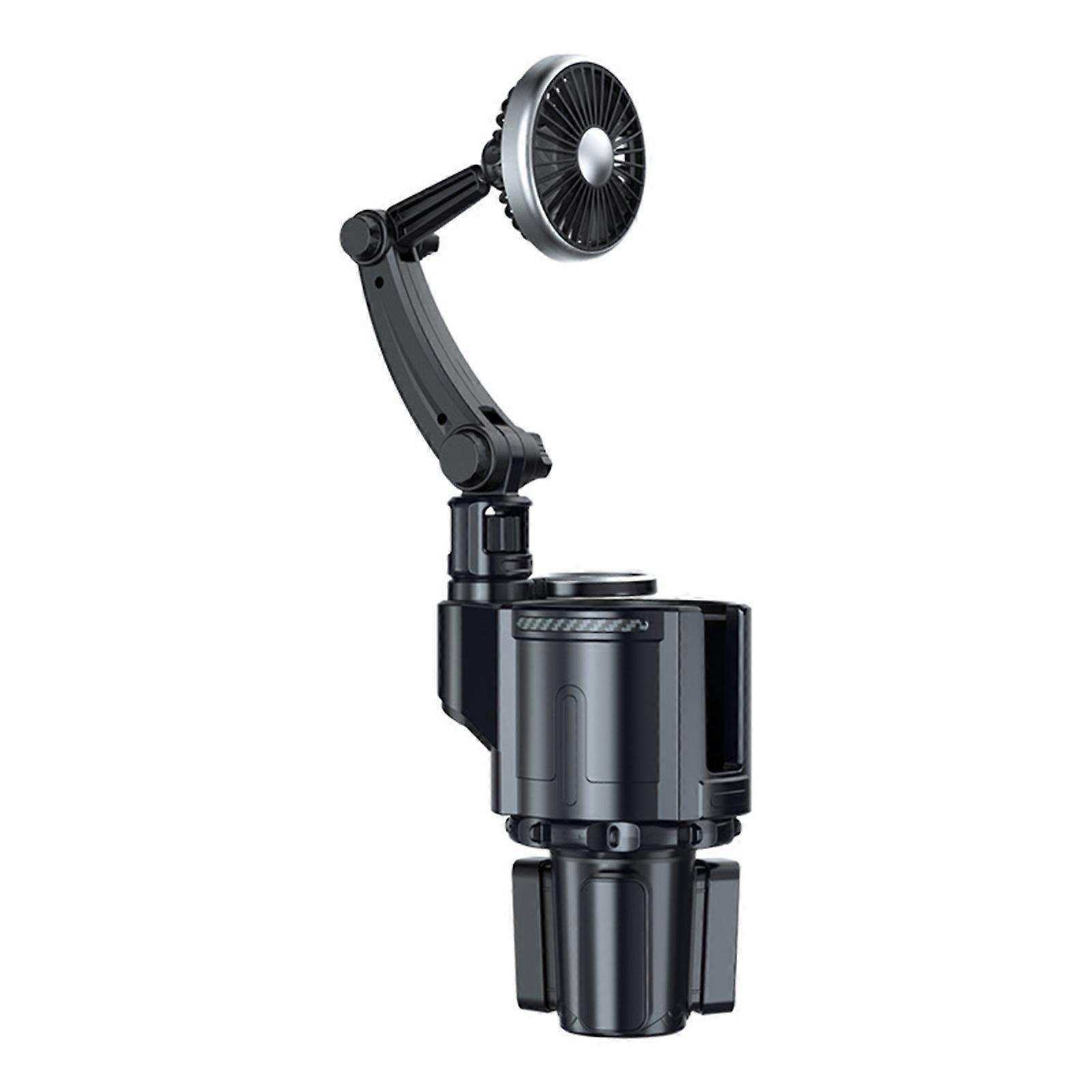 Car Fan Easy Cup Holder Mounting Adjust Speed 360 degree Rotating for Travel USB Powerful Fan Multicolor
