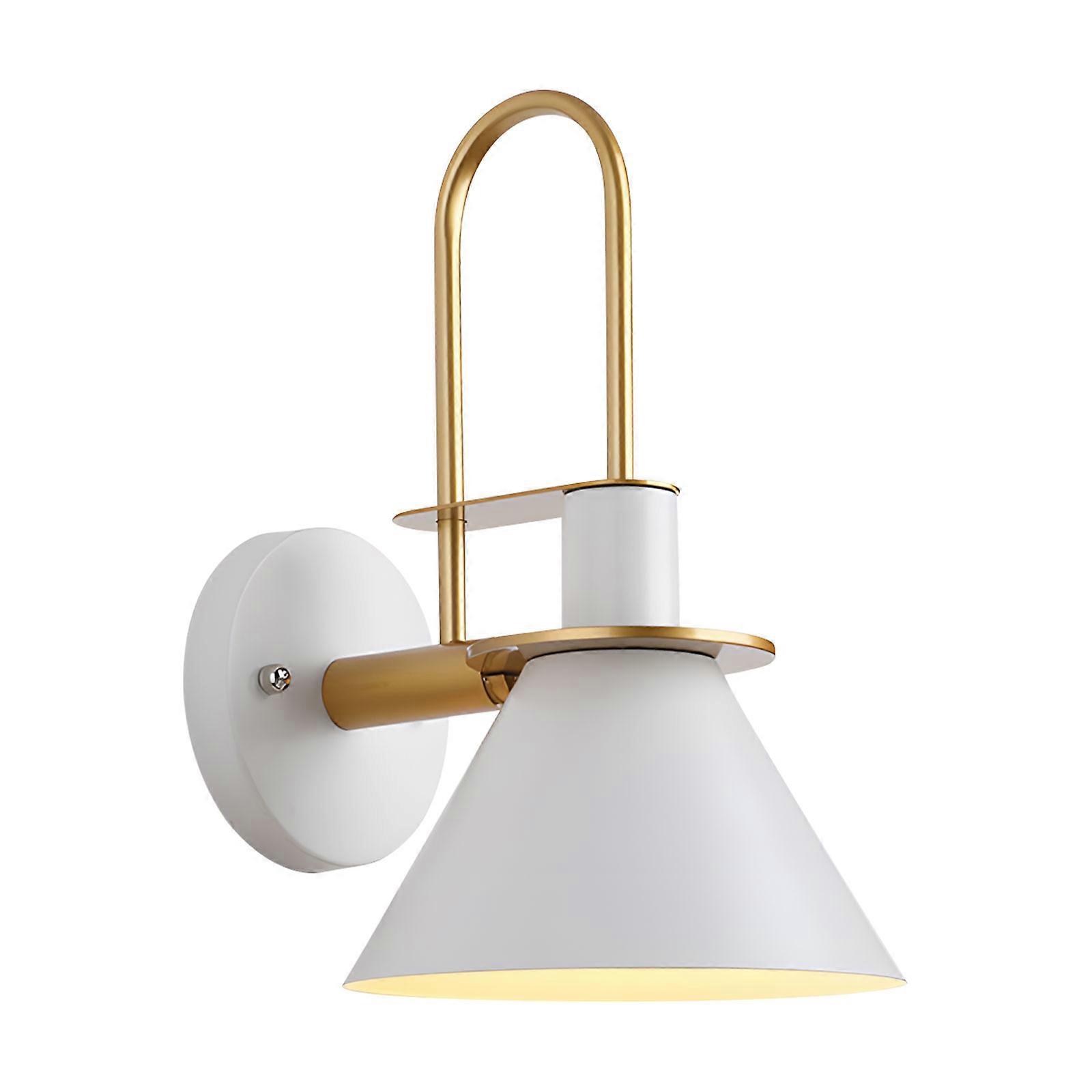 Modern Wall Sconce Iron Construction Simple Installation Bedside Lighting Solution Hotel Cafe Living Space Decorating Multicolor