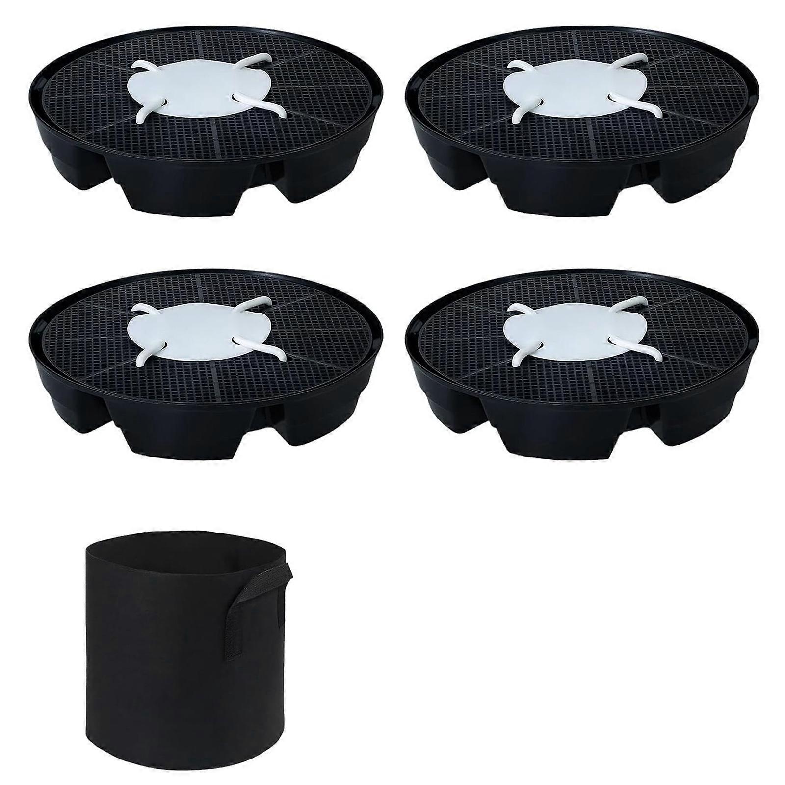 Automatic Plant Watering Tray For Indoor Outdoor Use Soil Moistures Detection Easyly Clean Plastic Base Multicolor