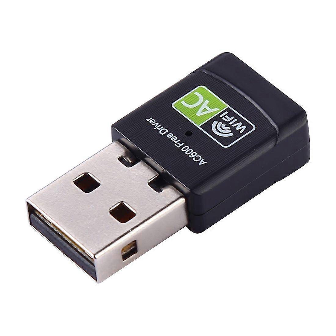 AC600Mbps USB 2.0 WiFi Free Drive Adapter External Network Card
