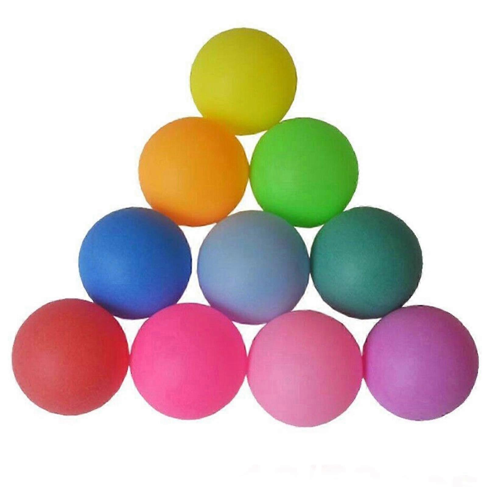 10Pcs Ractical Table Tennis 40Mm Color Replacement Practice Table Tennis
