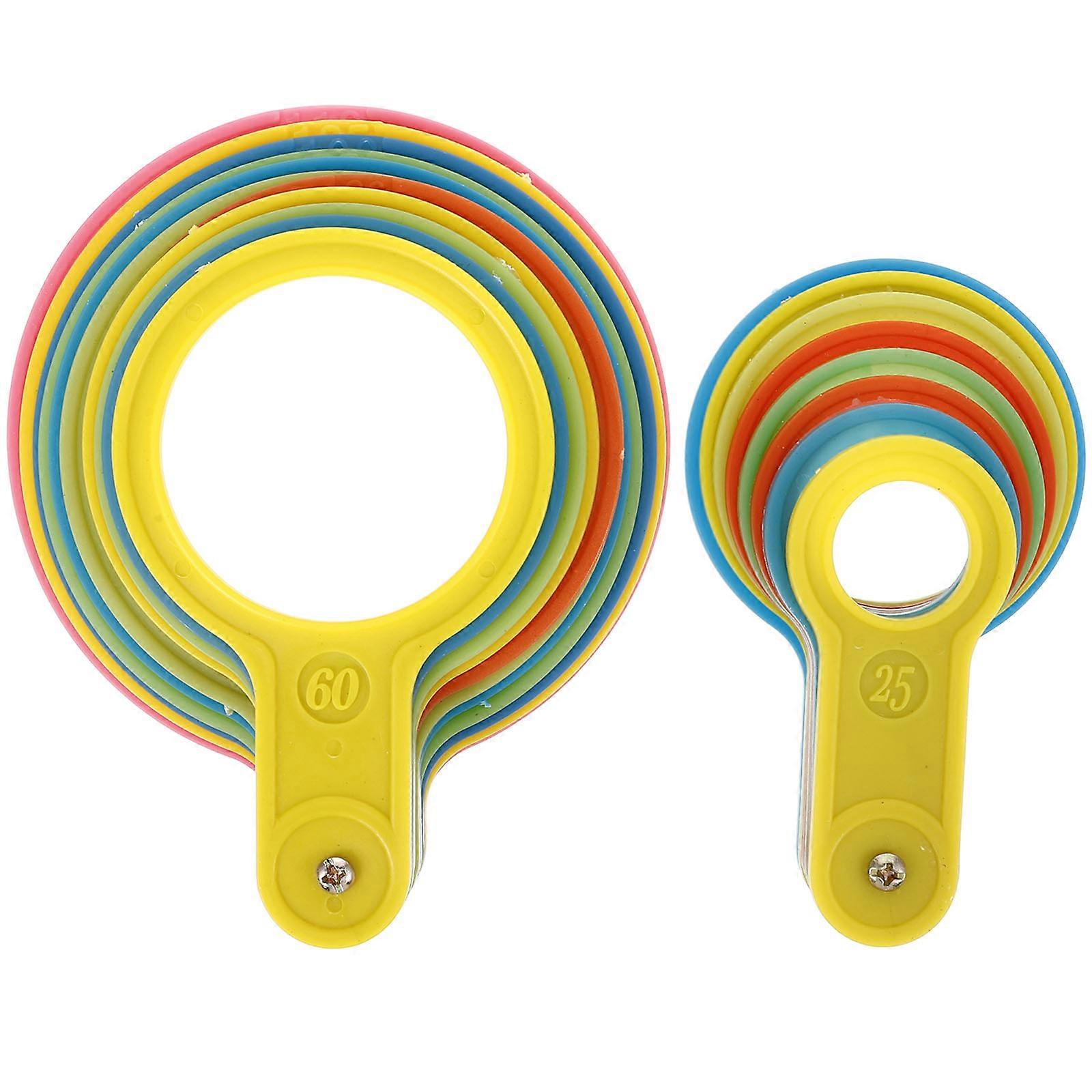 Fruit Measuring Circle Tool for Precise Measuring 2Sets Plastic Gauges