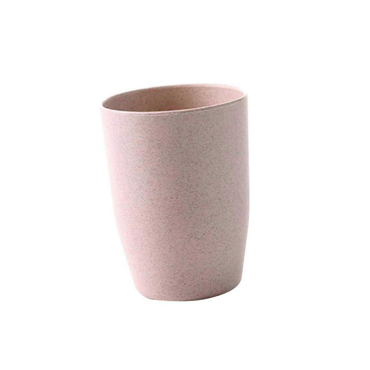 Eco Friendly Wheat Straw Bathroom Tumbler Cup Lightweight Durable Easy Clean Multi Purpose Use
