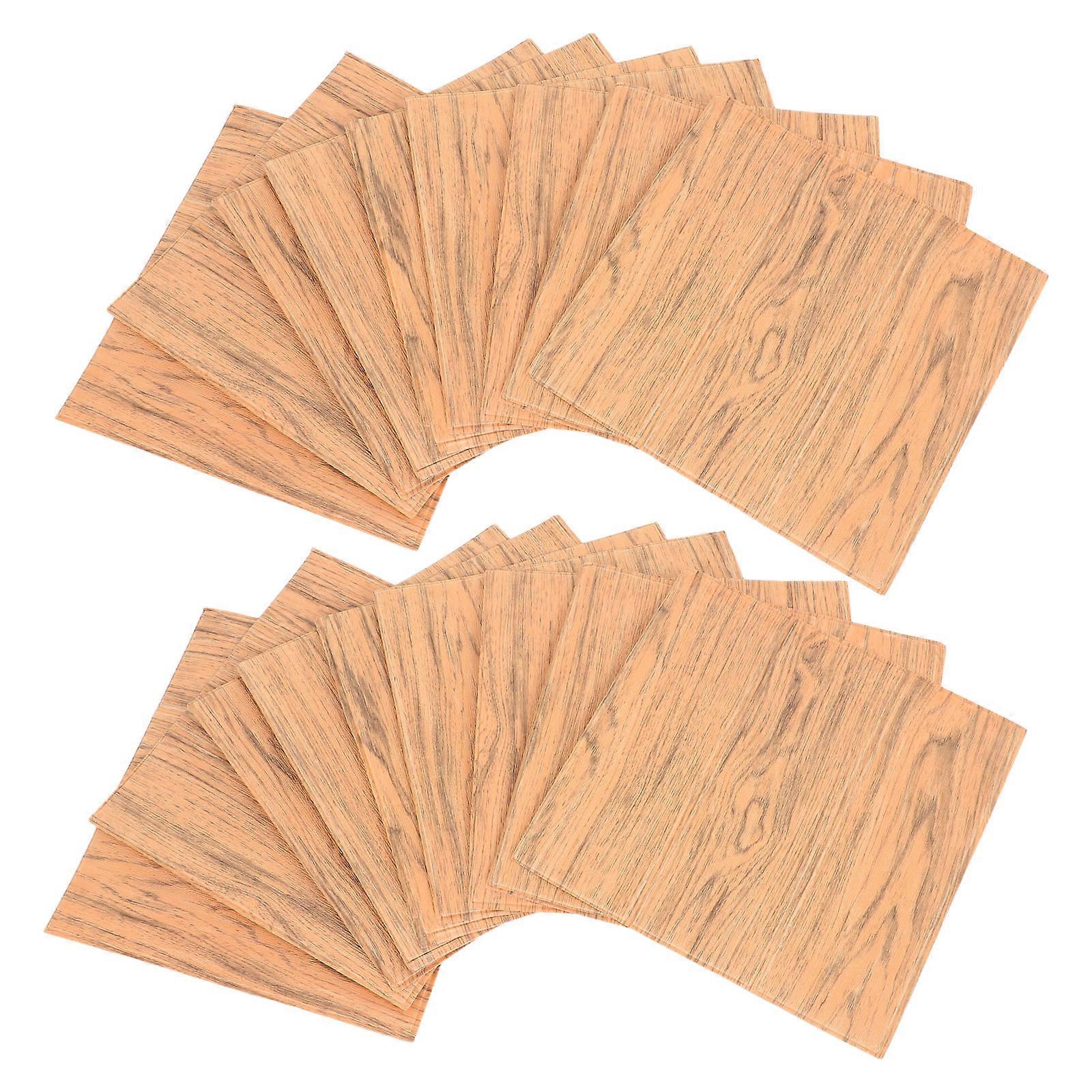 Simulation Wall Decor Rustic Charm For Office Commercial Spaces Realistic Texture Water Resistant 40Pcs