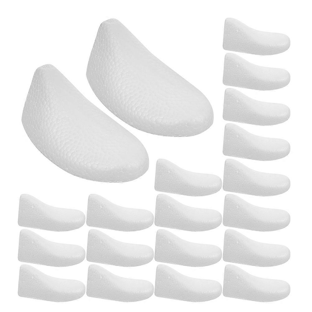 Shoe Tree Foam Shoe Shape Inserts for Shoes 10Pairs Lightweight White Foam