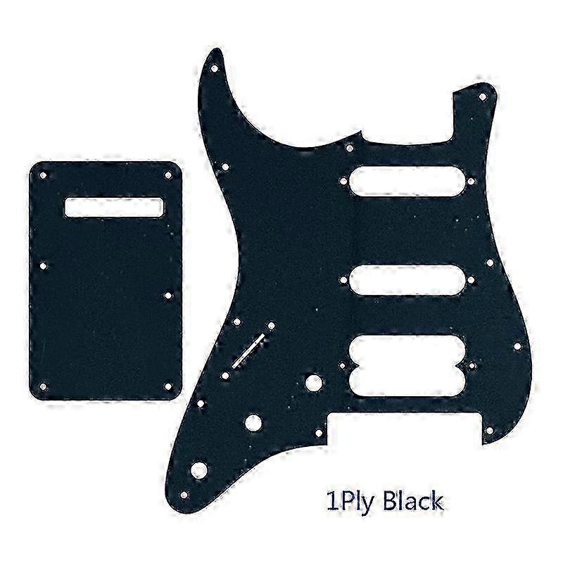 Guitar Pickguard -For Left Hand US 11 Screw Holes SSH Strat With Tremolo Bridge Player Humbucker Scratch Plate &amp; Amp Back Plate w
