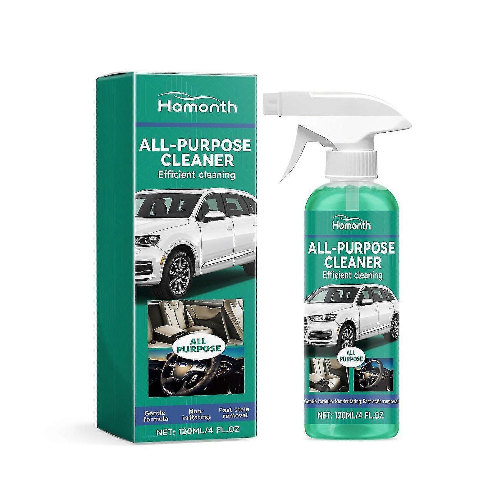 120ml Car Interior Foam Cleaner  Deep Clean  Restore Luster, Easy to Use, Removes Stains  Bacteria