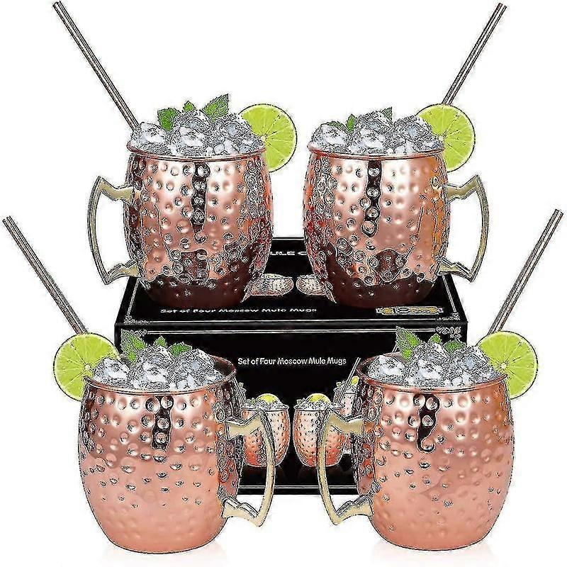 Kupferbecher-Set, 4er-Set, 16 oz Rasierschalen