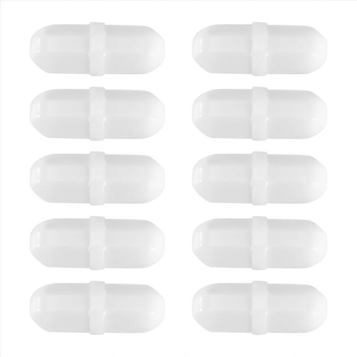 10 PCs 20mm/0,8 Polegadas Magnetic Stirrer Mixer Stir Bar Laboratory