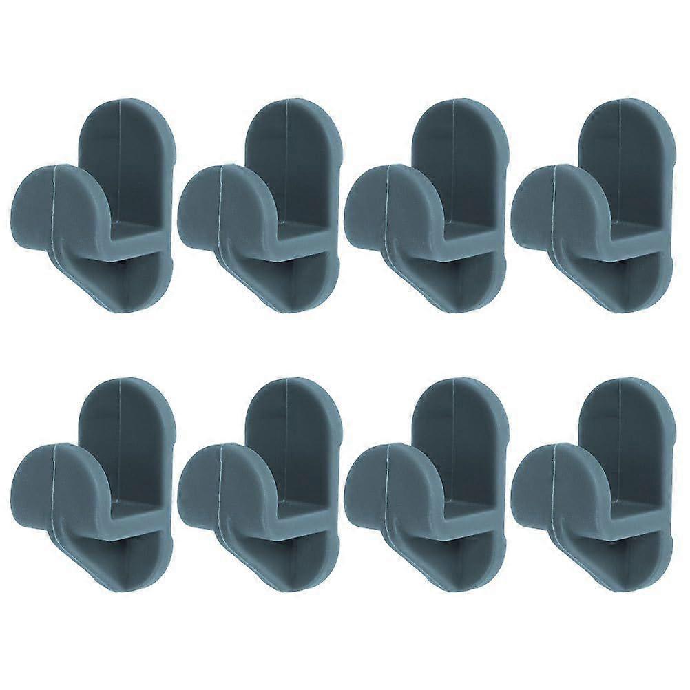 8-Piece Freezer Shelf Support Clips, Set of Practical Hooks for Fridge Storage, Space Saving, Durable and Secure Accessories for Shelves and Door Bins