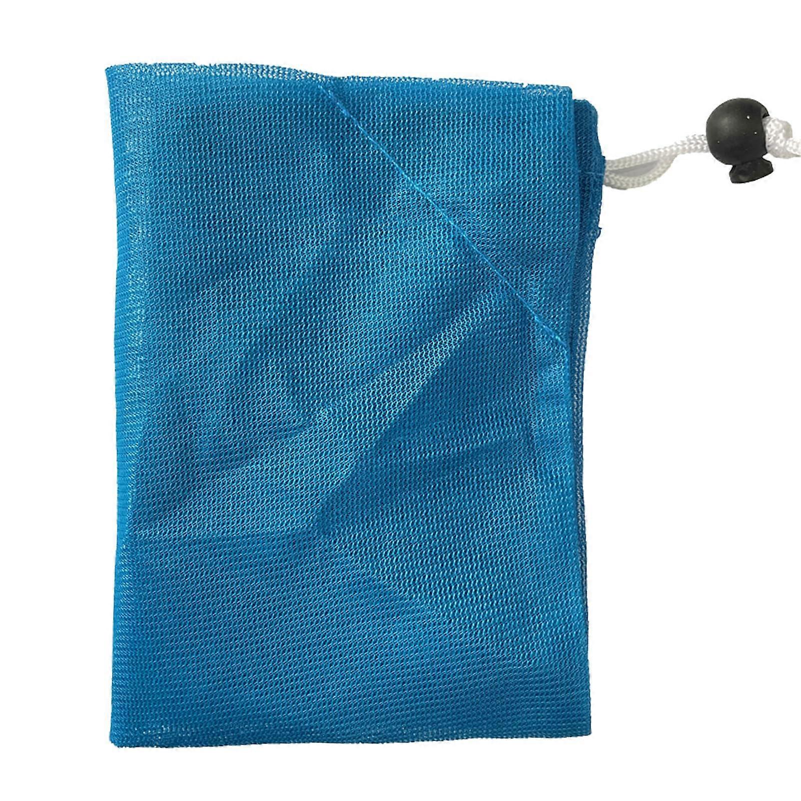 3 Pack Fine Mesh Pool Vacuum Bags 9x11 Inch with PullLock Cord, Leaf Bagger Replacement