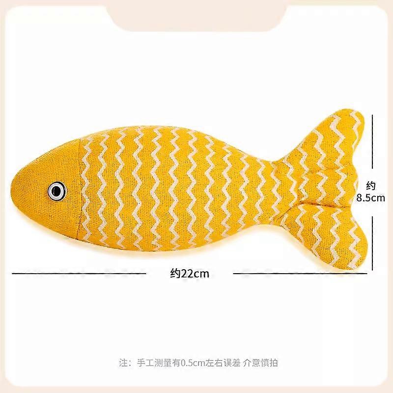 MADDEN Cat Fish Toy Cat Scratcher Catnip Toy Interactive Simulation Fish Cat Mint Fidget Toys Stuffed Playing Toy For Cat Kitten