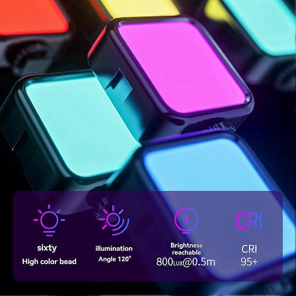 Mini RGB Full Color Fill Light LED Portable Atmosphere Video Light for SLR Cameras and Video Cameras