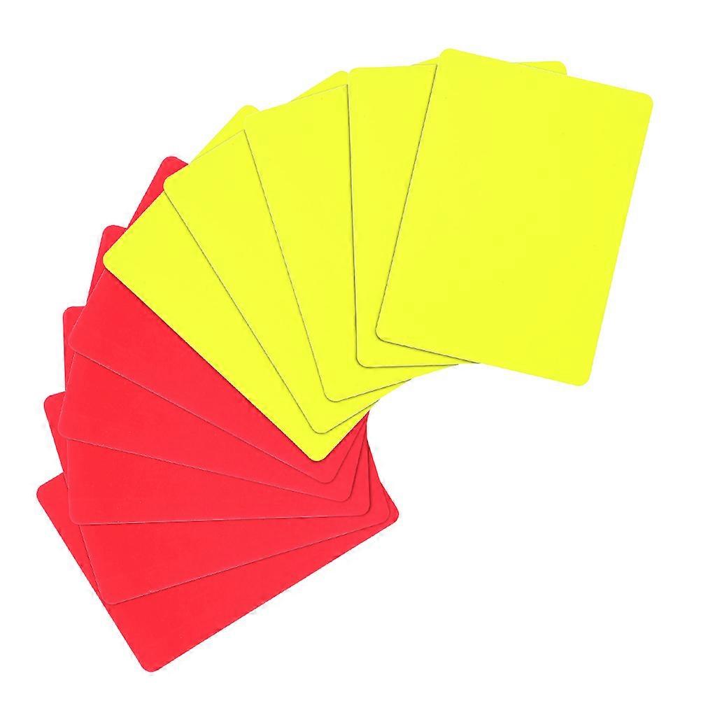 16Pcs Referee Kit for Soccer Red Yellow Cards Multi-Function Durable PVC