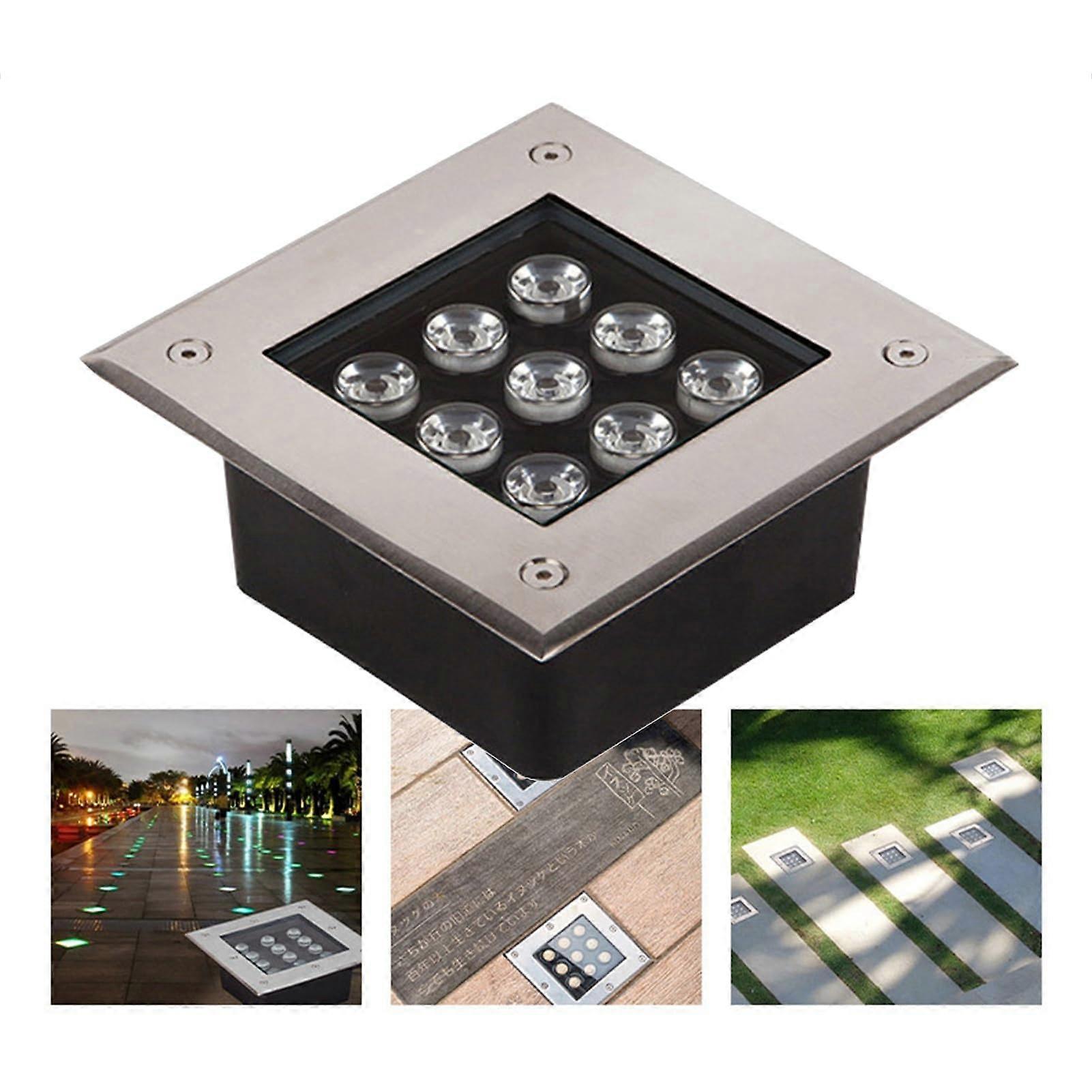 Outdoor LED Landscape Lights IP66 Waterproof Rustproof Square Deck Step Pathway Lighting AC85110V