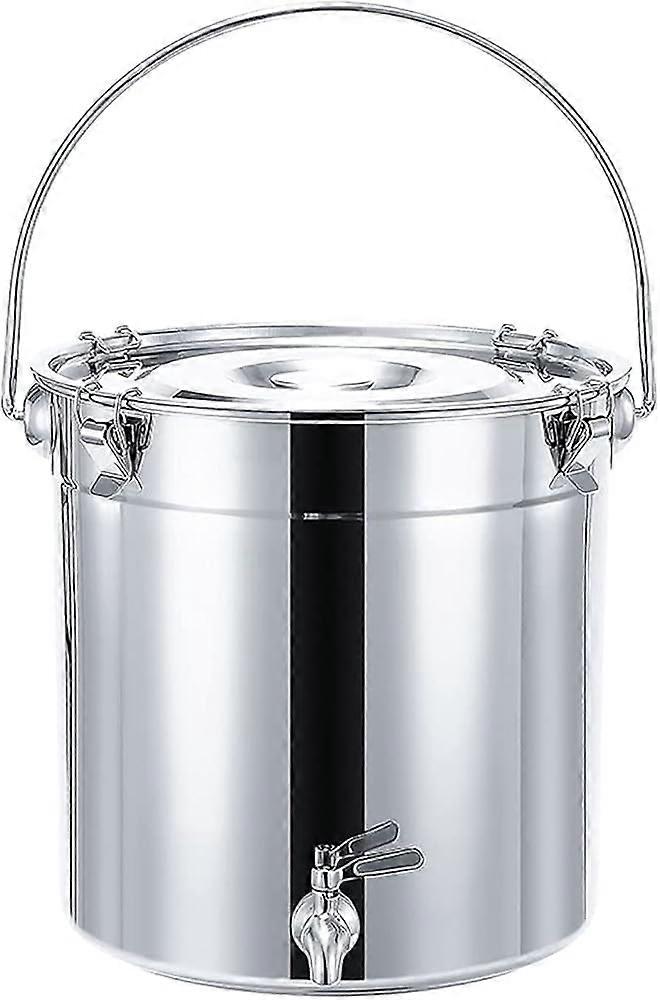 Large Stainless Steel Stock Pot with Lid, Rust Resistant, MultiStove, for Soup and Liquid Storage