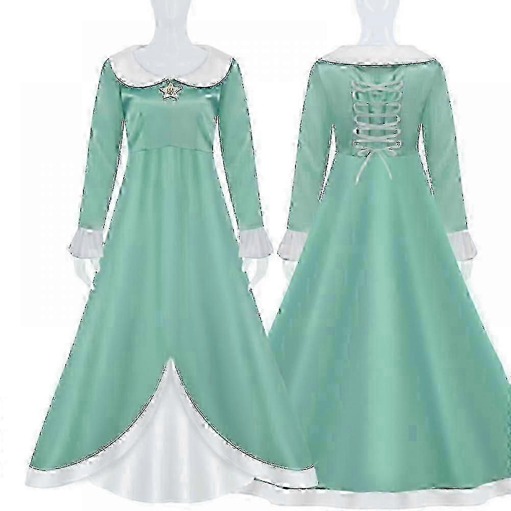 Princess Peach Costume,Peach Daisy Rosalina Dress Up Compatible Girls ...