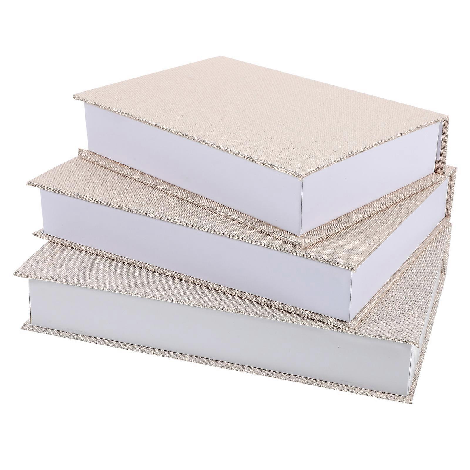 Decorative Book Box Simulation Storage 3Pcs for Home Use