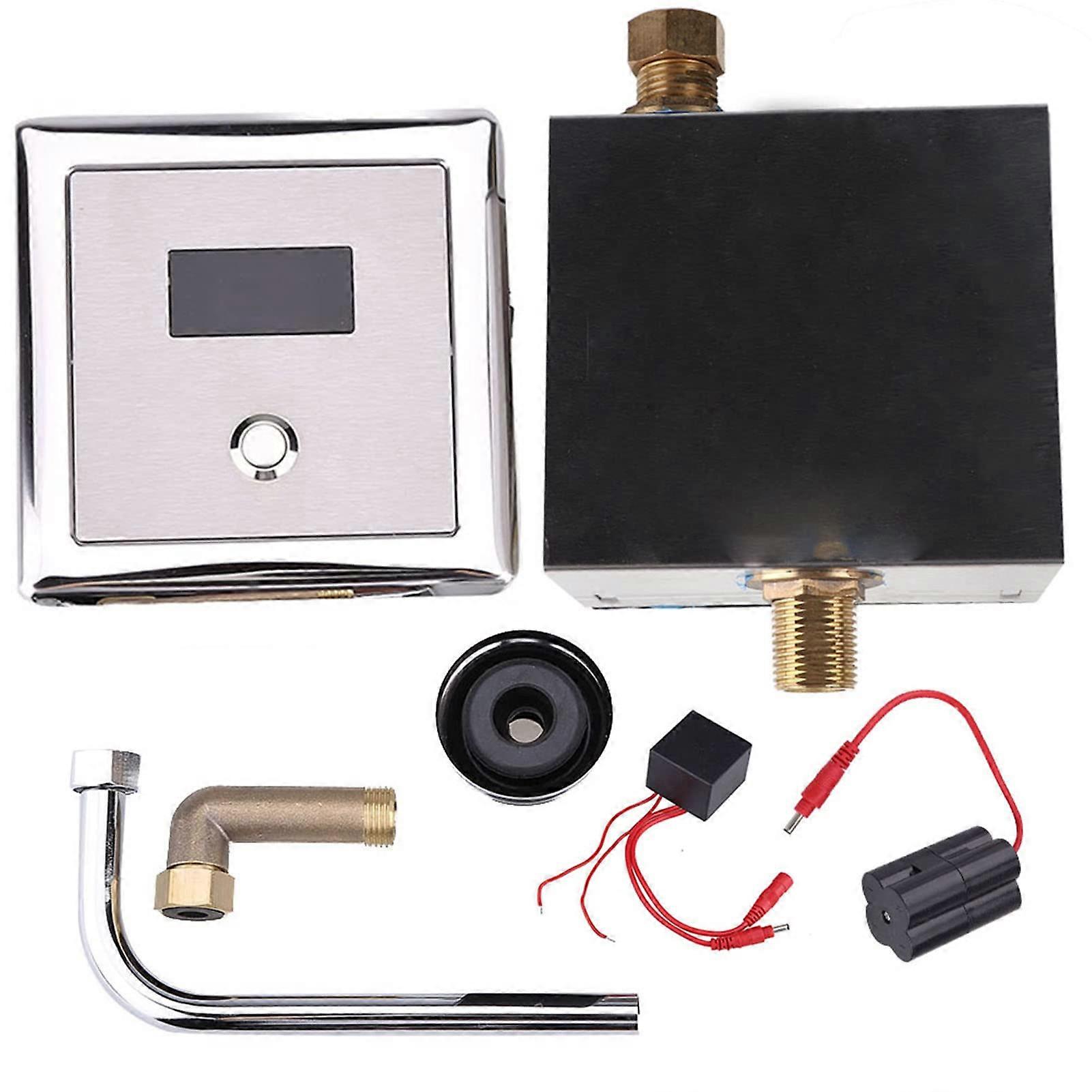 Automatic Toilet Flush Valve with Touch Smart Infrared Sensor for Commercial Restrooms