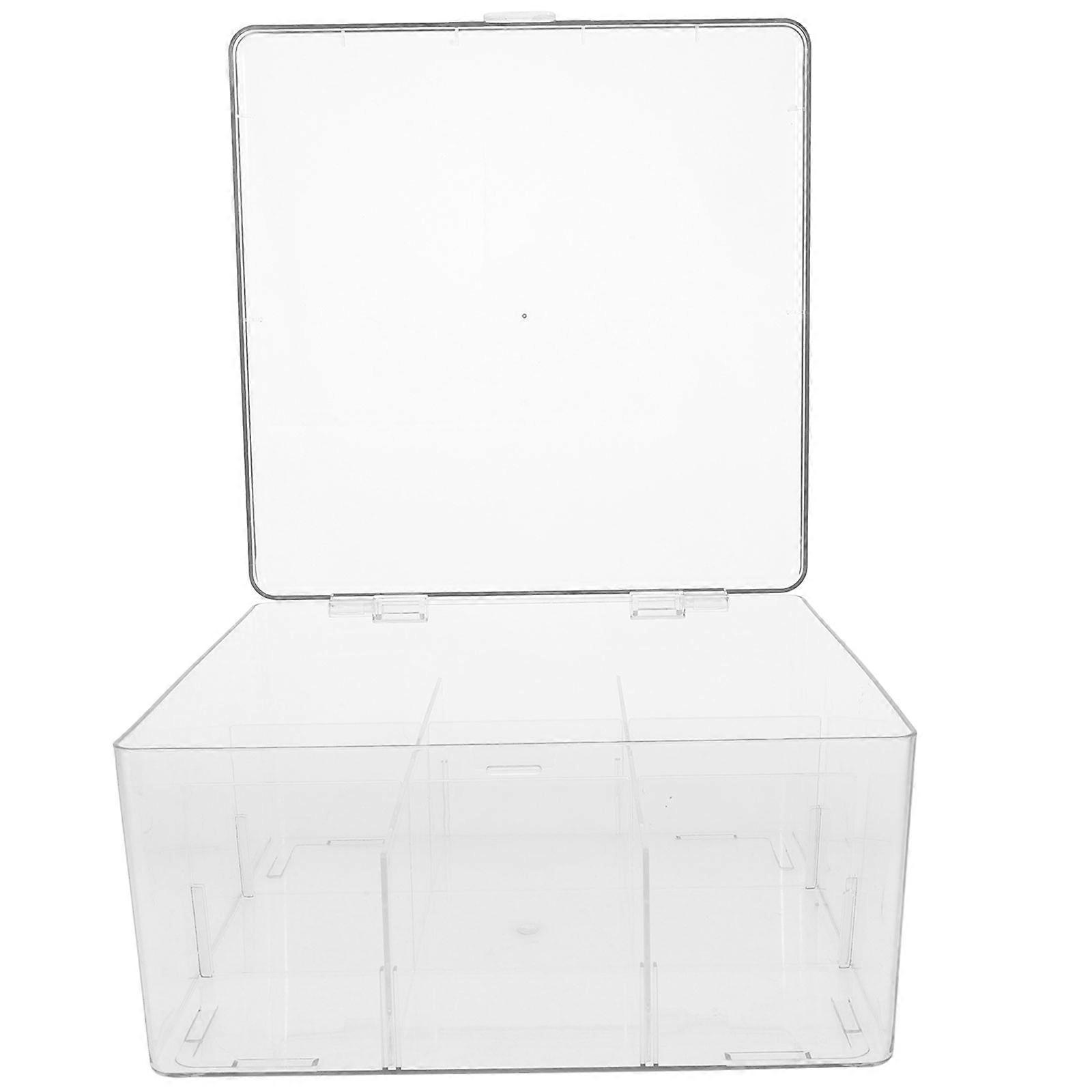 Game Card Holder Acrylic Card Storage Box for Convenient Use with Adjustable Compartments