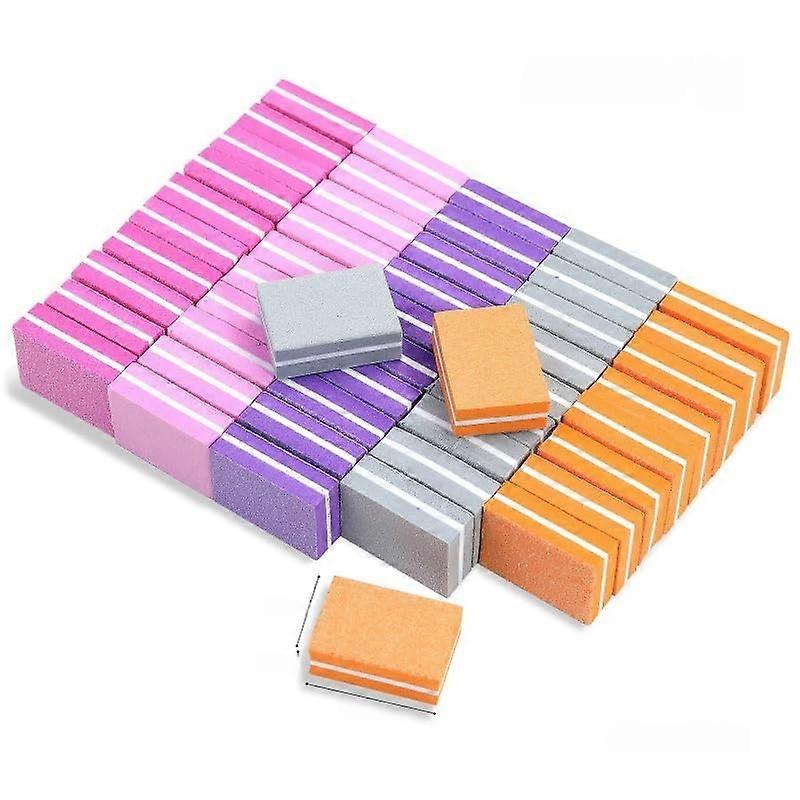 Mini Nail Buffer Block for Manicure  Compact Square Sponge for Gel Polish and Acrylic Nail Prep