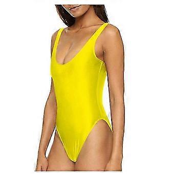 25-26 Women's Swimsuit Retro Inspired High Cut Low Back One Piece Swimwear Bathing Suits
