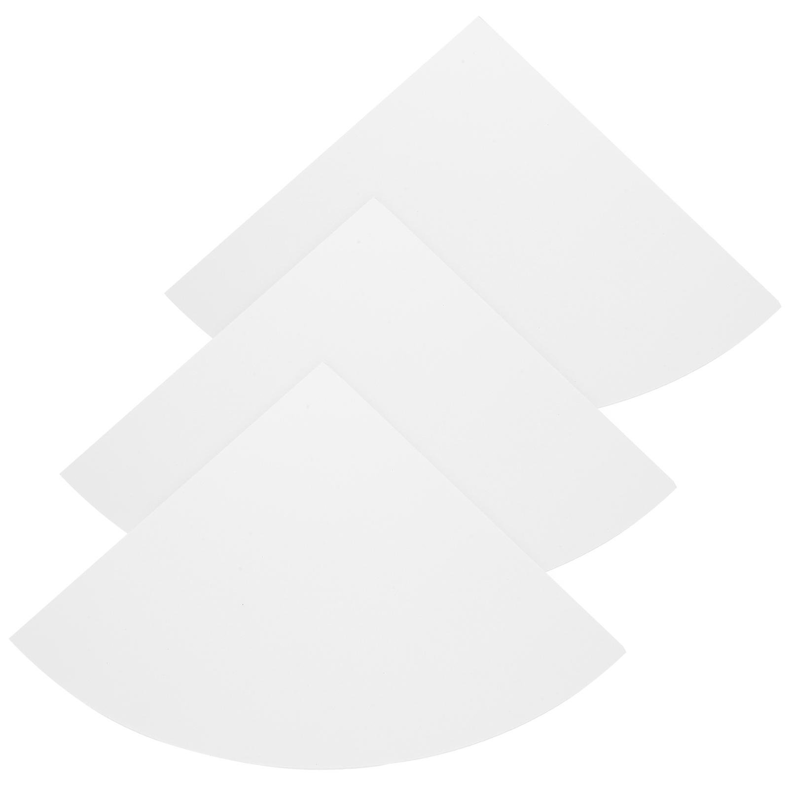 Wall Corner Shelf 3Pcs Triangle Fan Shape Storage Racks for Home Use