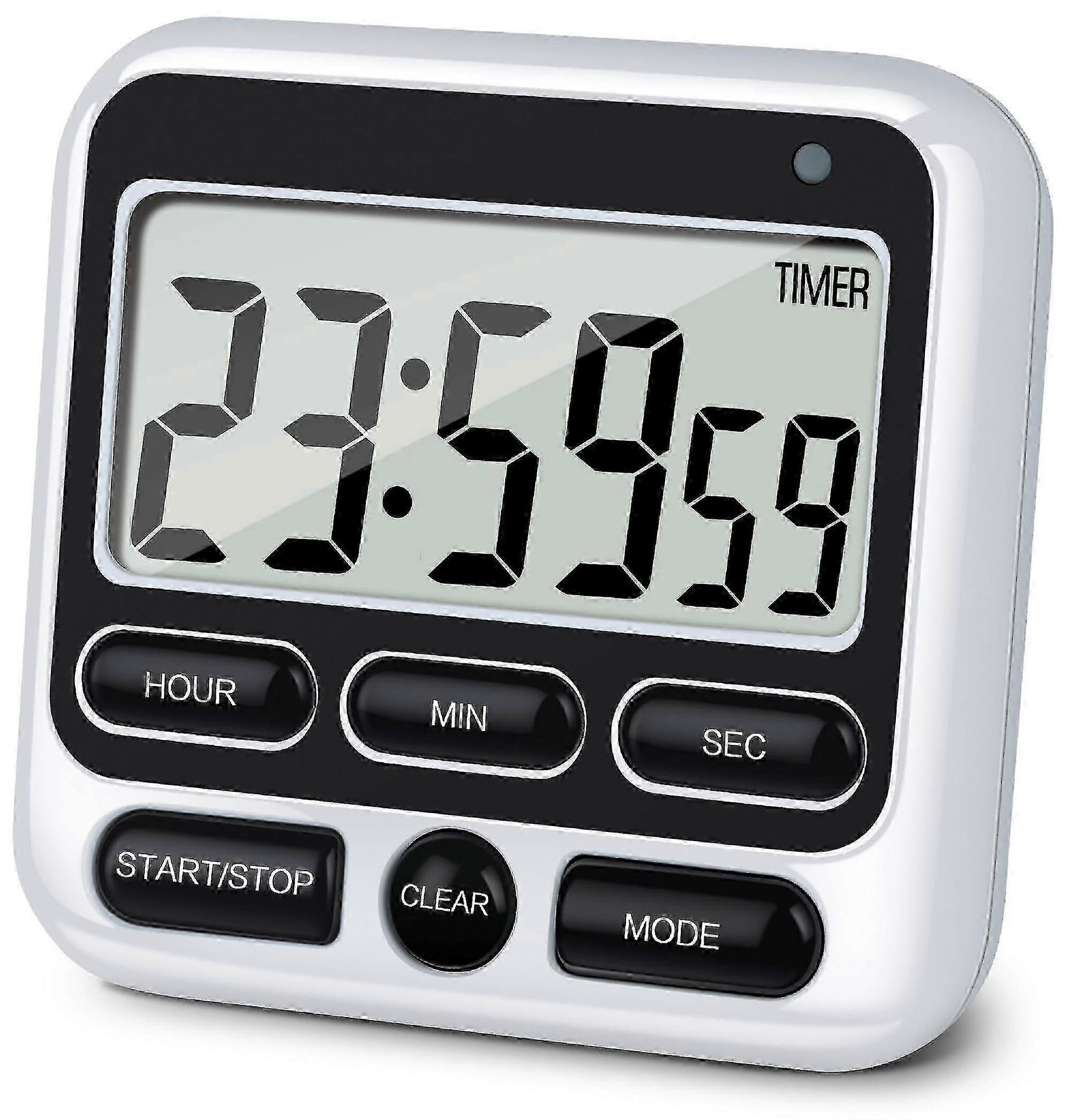 Digital Kitchen Timer, Large LCD Display with Mute/Alarm 2025