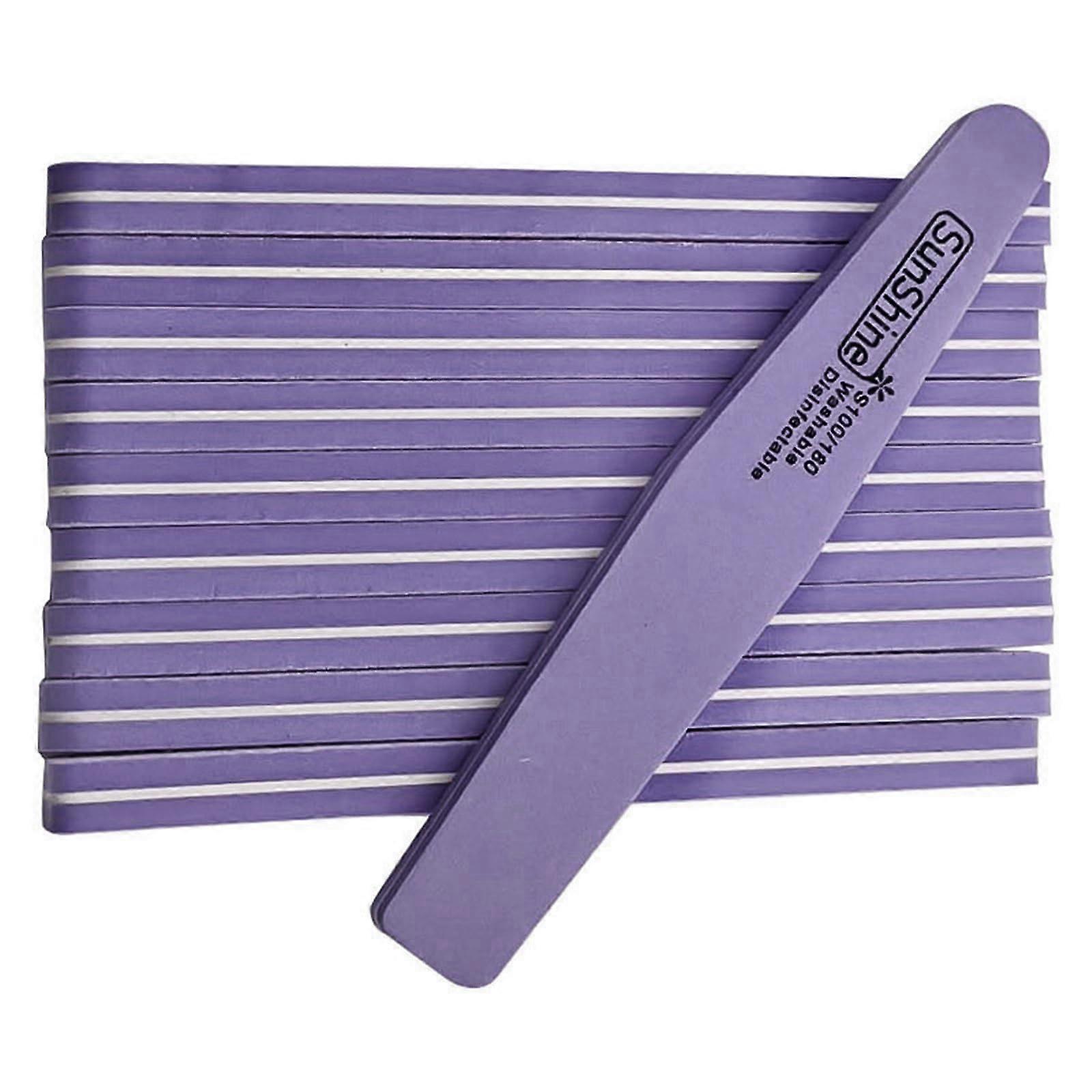 Double Sided Nail File Emery Board Pack for Natural and Acrylic Nails, Professional Buffer Set