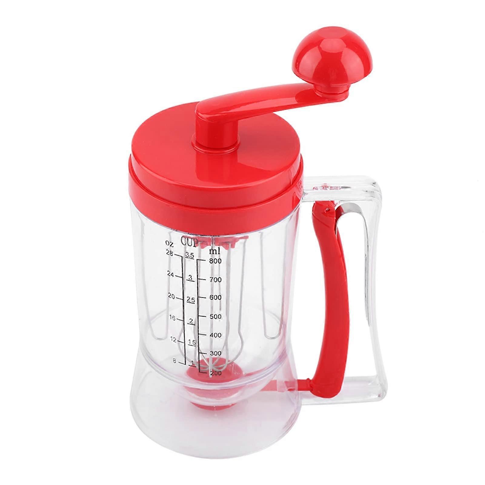 Pancake Batter Dispenser and Mixer with Scale for Precise Control, Handheld Cupcake Baking Tool