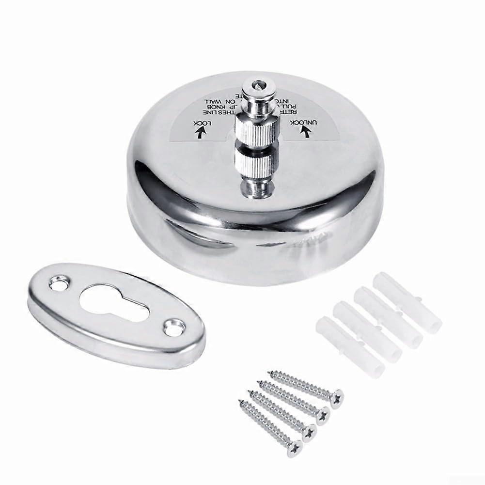 Retractable 8m Rustproof Stainless Steel Outdoor Clothesline for Wall Mounted Drying