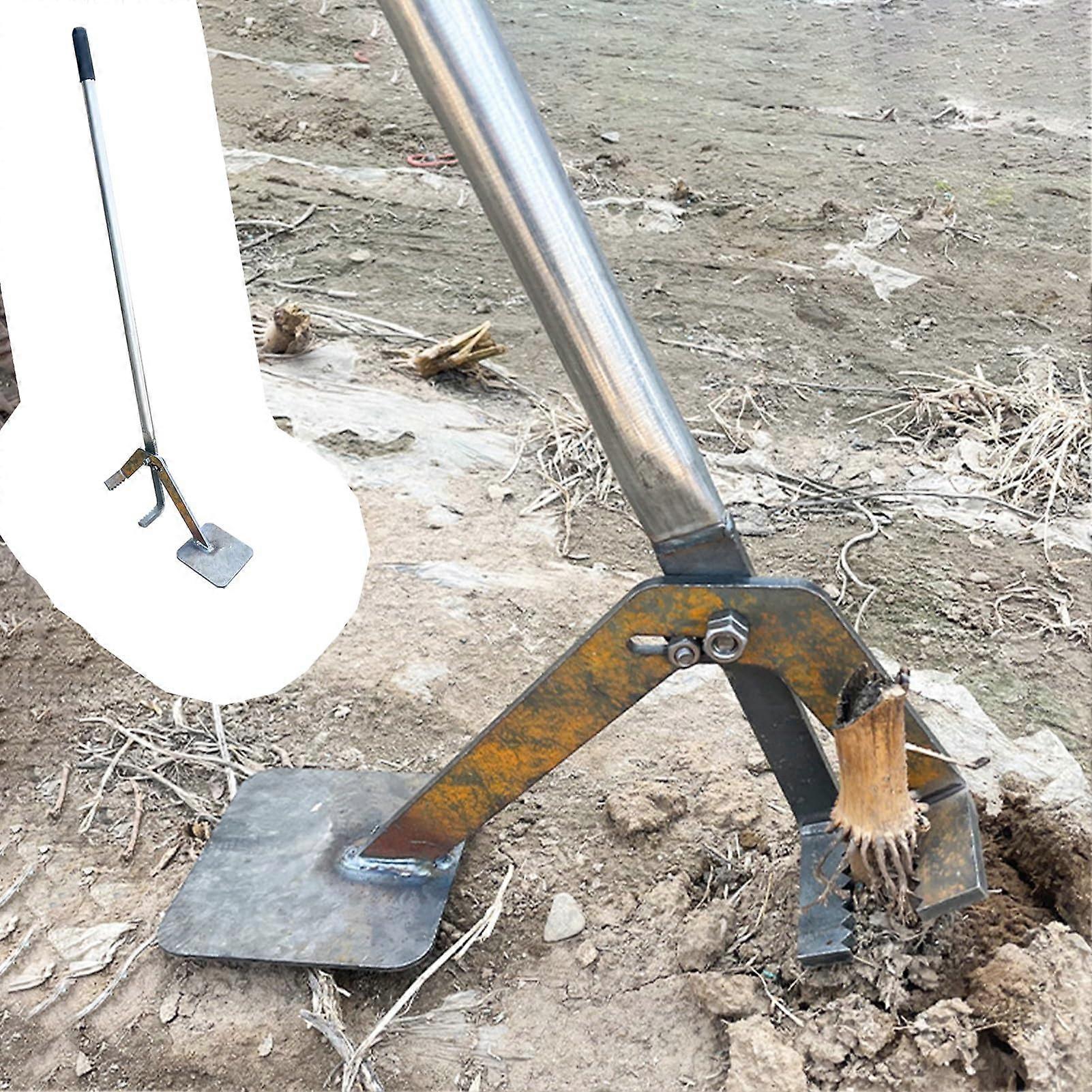 Tree Puller Tool with Long Handle Lever Action, Manual Weed Puller Steel for Garden and Yard