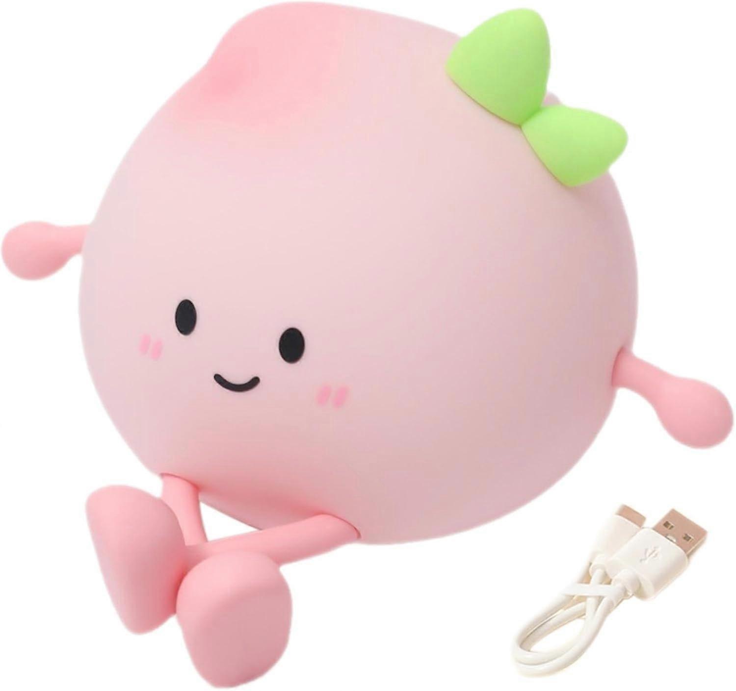 Cartoon Night Light, Rechargeable, Cute Night Light with Charging Cable