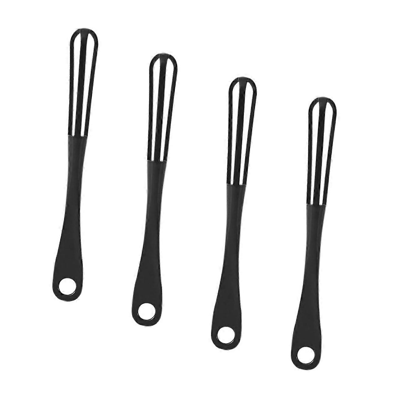4Pcs Ergonomic Manual Egg Whisk Set Hand Push Beaters for Baking Cooking Desserts Kitchen