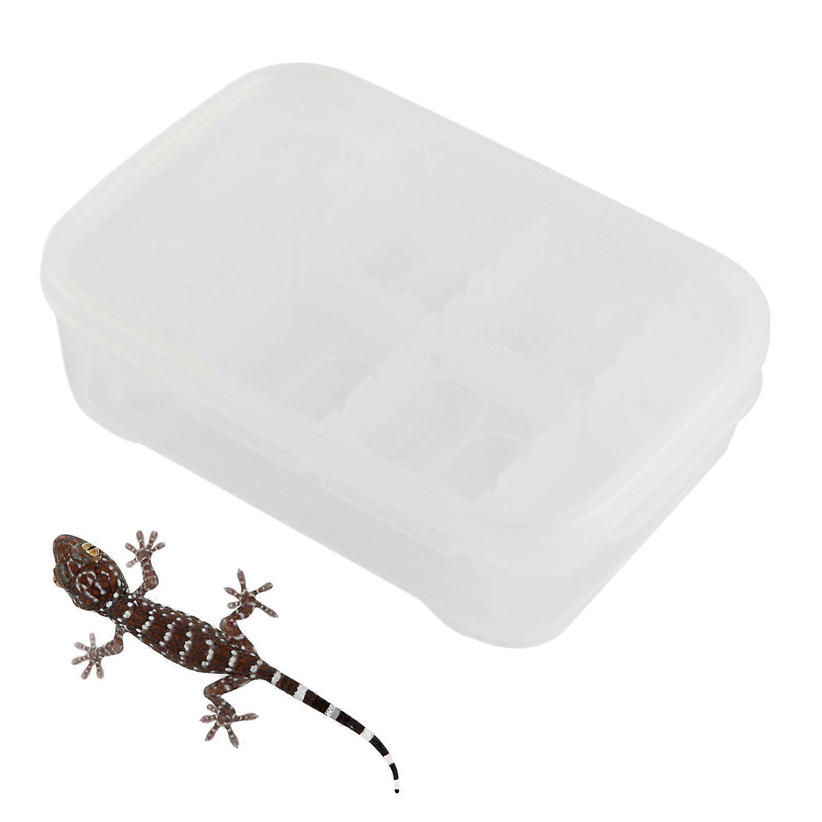 Reptile Egg Incubator 14 Grid Transparent Gecko Breeding Box MultiLayer Stackable Durable Design