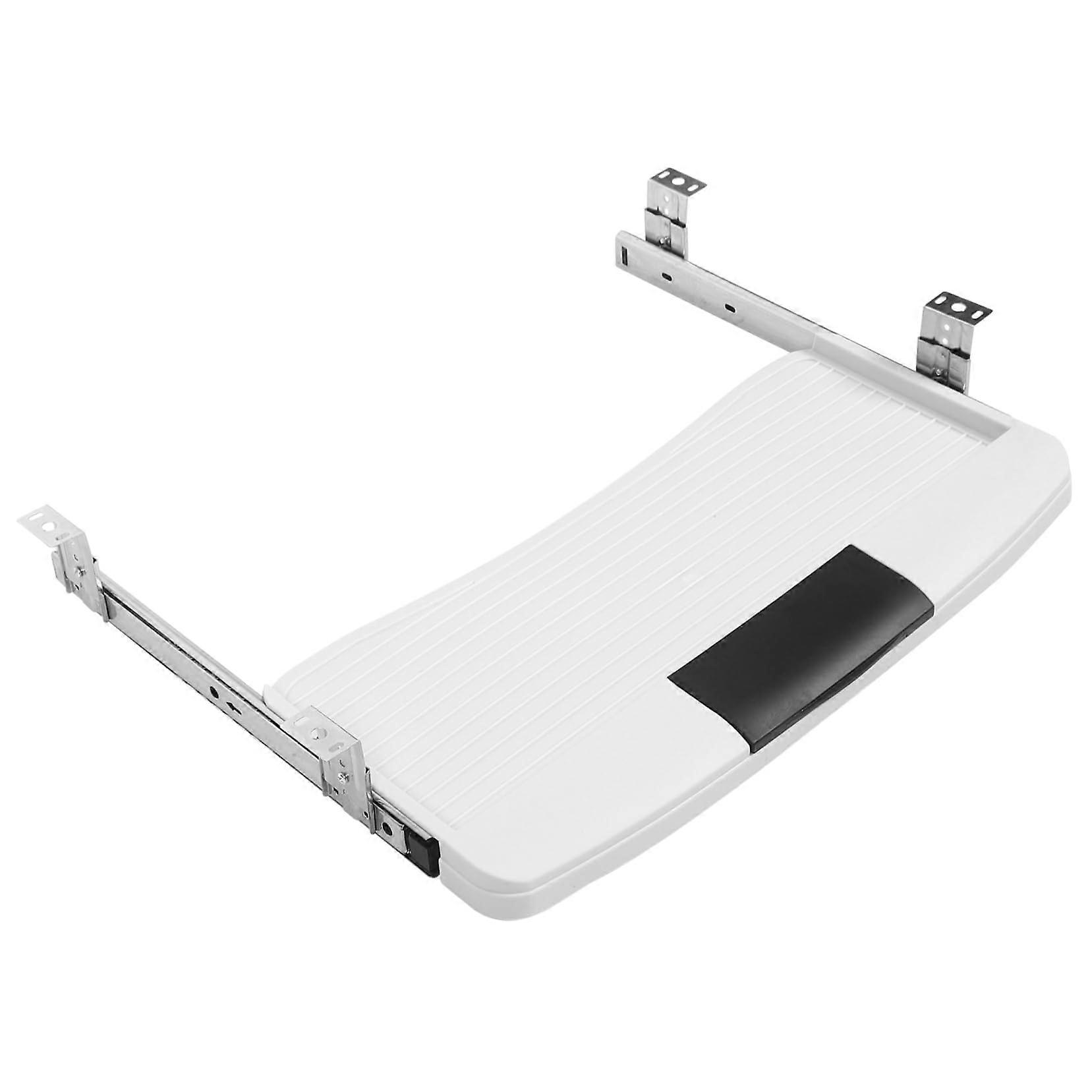 Ergonomic Under Desk Keyboard Tray with Wrist Support, SpaceSaving Slide Out Drawer, Easy Install