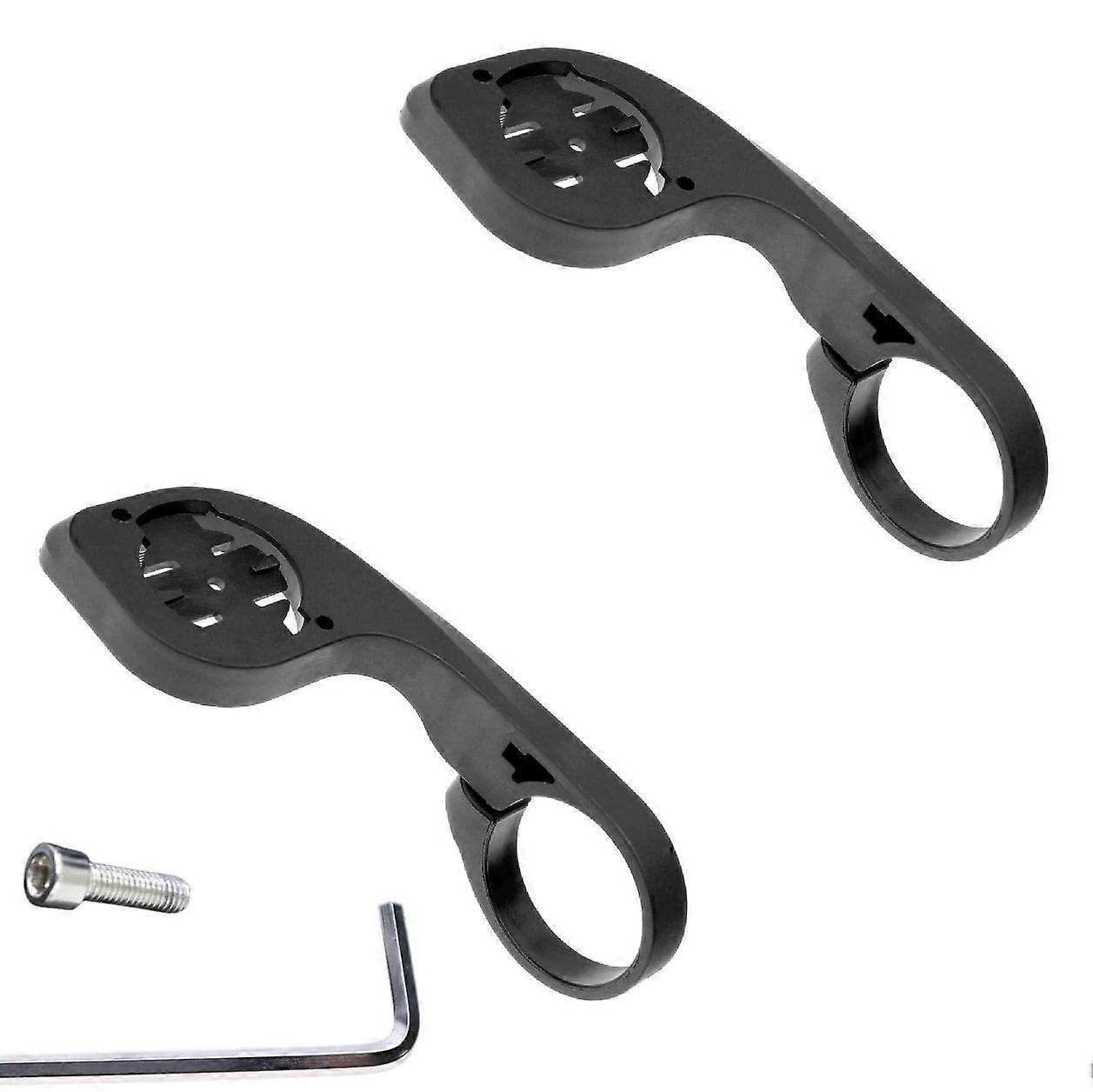 2Pcs Front Bike Computer Mount Compatible with 31.8mm Handlebars, Quarter Turn & Twist