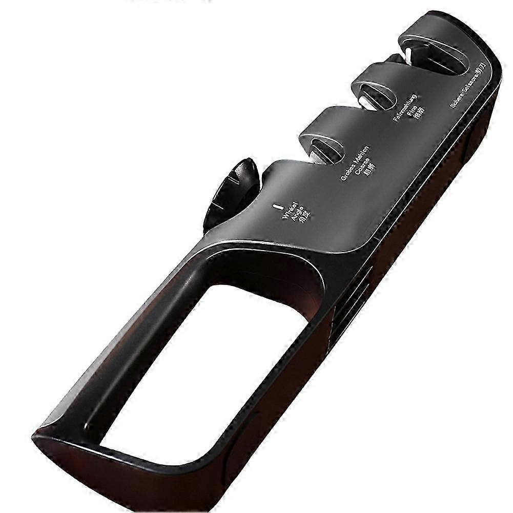 4in1Knife Sharpener with Adjustable Angle, Professional Grinding Tool for Kitchen Knives & Scissors