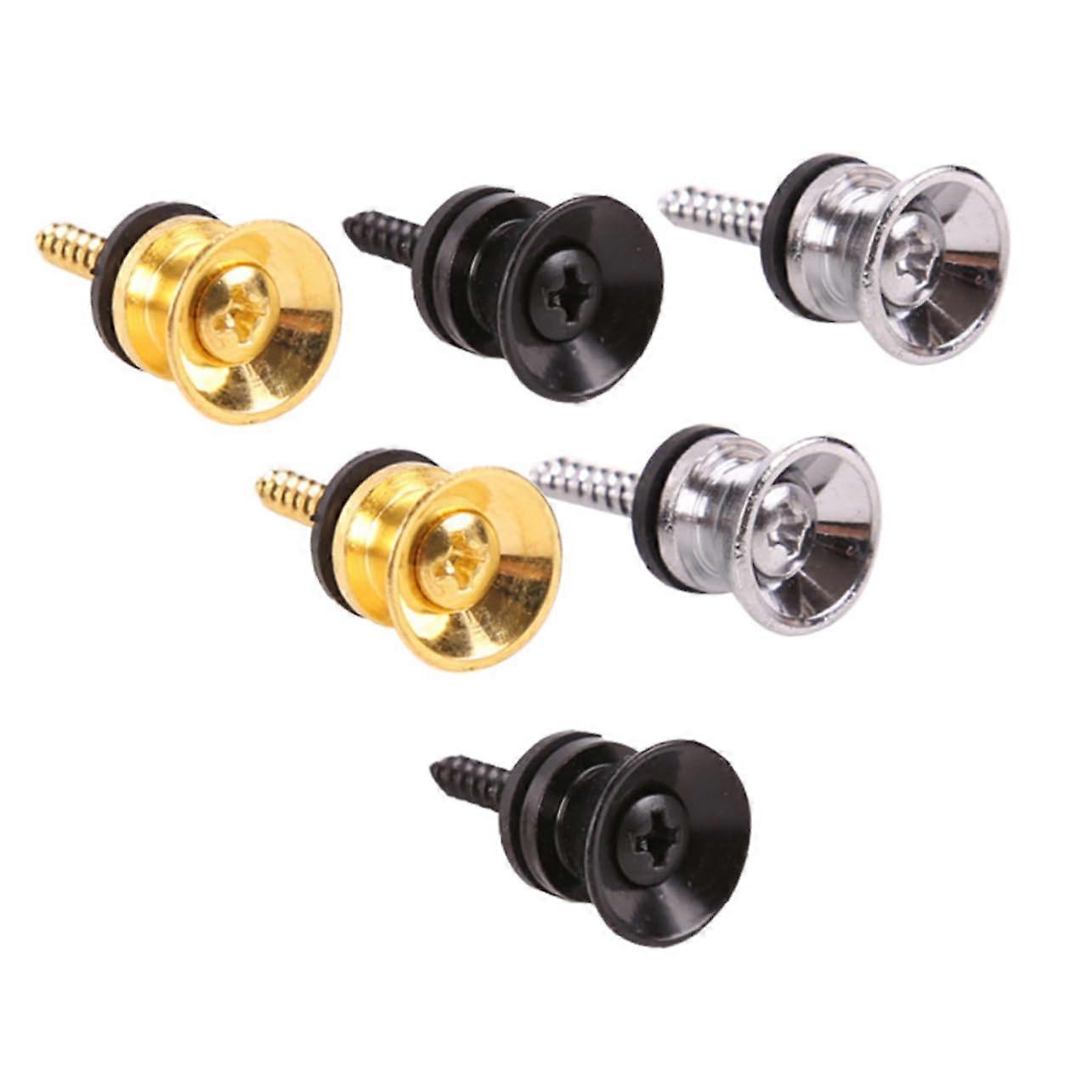 Guitar Strap Lock System 9pcs Secure Quick Release for Electric Bass and Acoustic Guitars