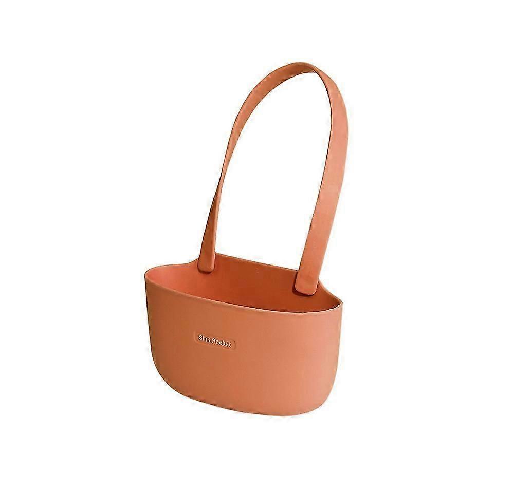 Kitchen Sink Sponge Holder, Kitchen Sink Organizer Sponge Holder 2pcs Orange Red