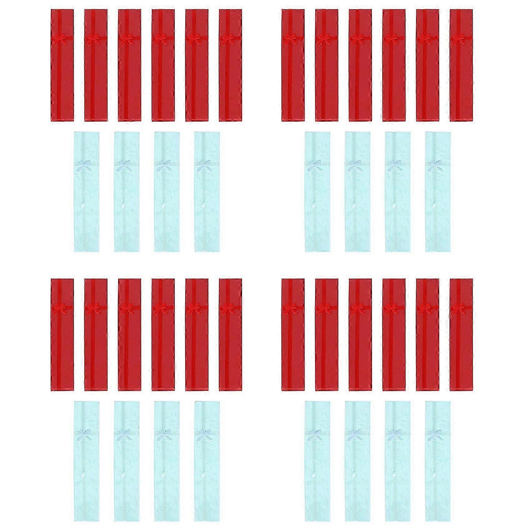 40 x Elegant Luxury Gift Boxes Long Rectangular for Jewelry Presentation Necklaces