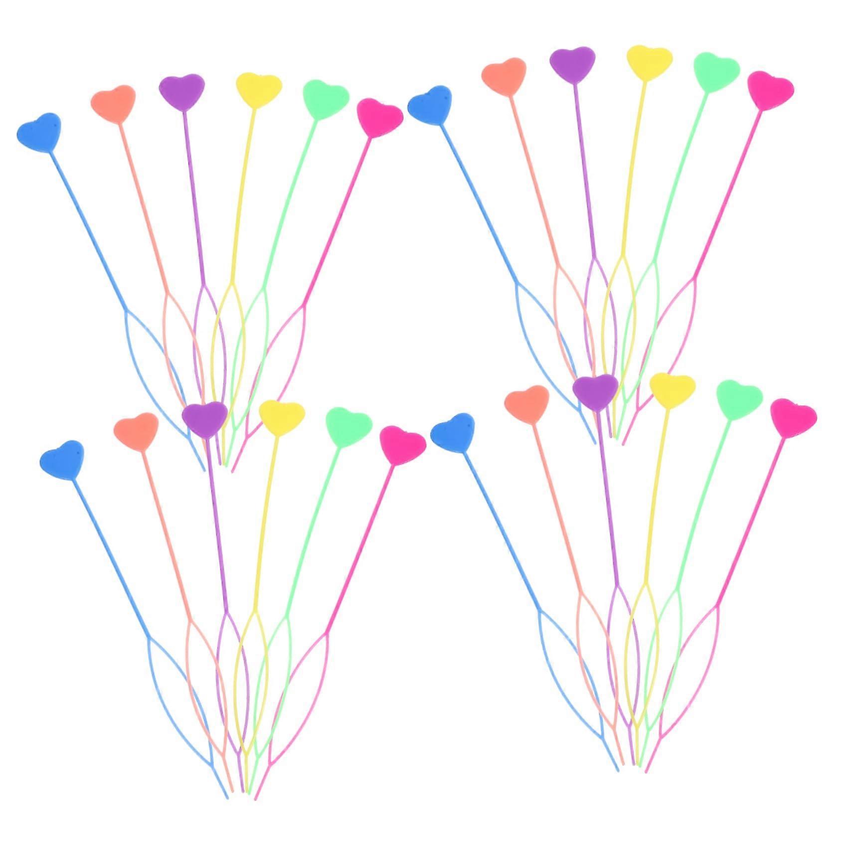 Hair Styling Tools Ponytail Maker Set with Heart Shaped Braid Tool for Quick Styling and Bright Colors