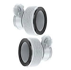 Above Ground Pool Adapter LeakResistant Hose Connector for Pump and Filter 2 Pack